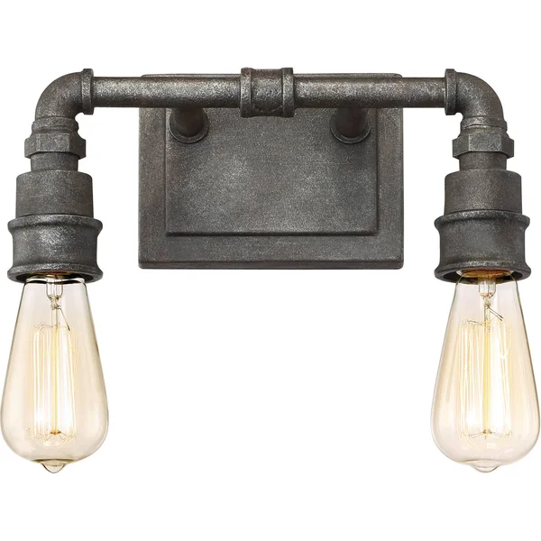 Quoizel Squire 2 Bath Light - Rustic Black - SQR8602RK