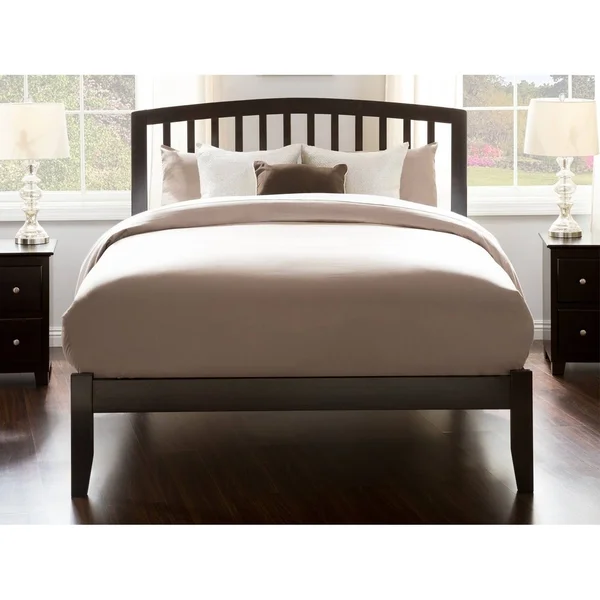 Atlantic Furniture Richmond Queen Platform Bed in Espresso, Brown