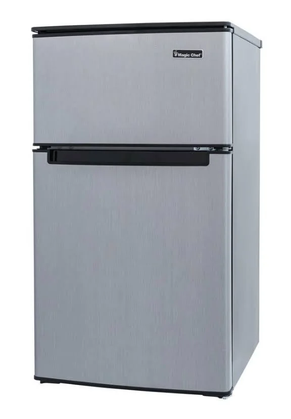 Magic Chef HMDR310 Mini Refrigerator - 3.1 cu ft - stainless look