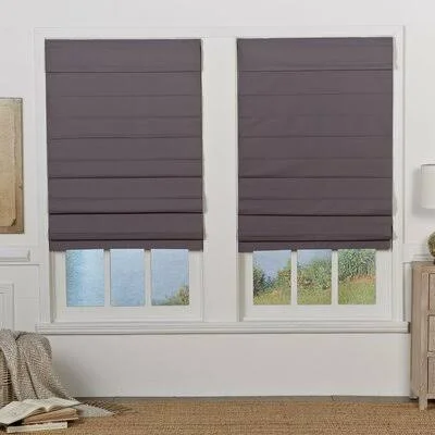 Insulating Cordless Blackout Roman Shade Symple Stuff Finish: Gray - Size: 31x22W x 72x22L