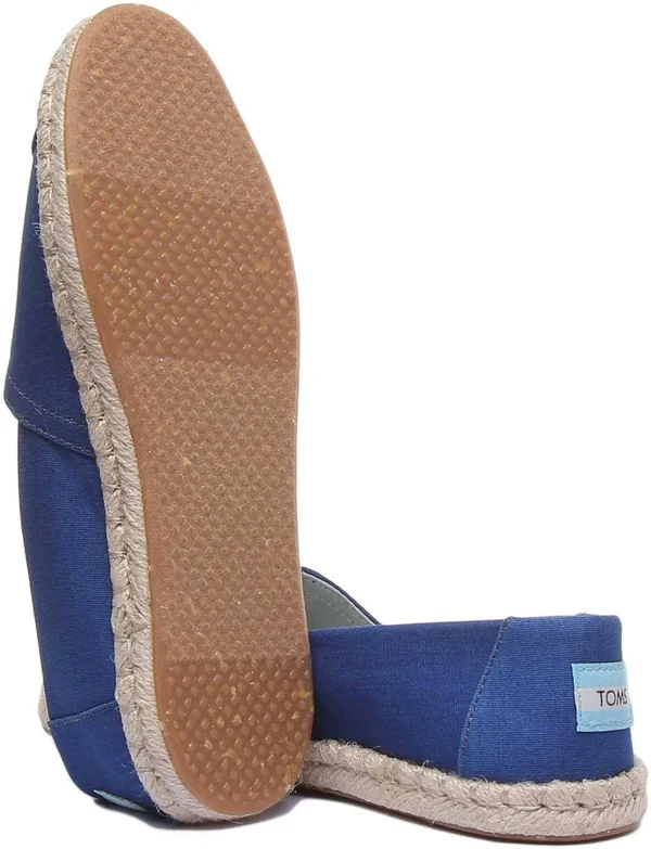 Toms Plant Dye Indigo Canvas Women's Espadrilles - Blue - Espadrilles