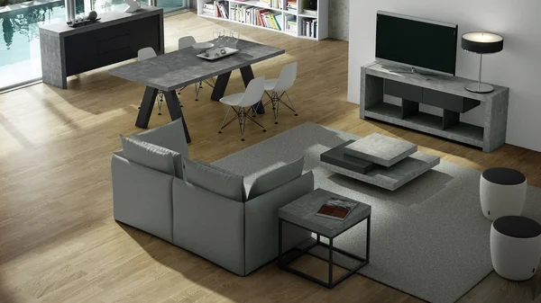 Zuri Furniture Zion Coffee Table - Matte Black