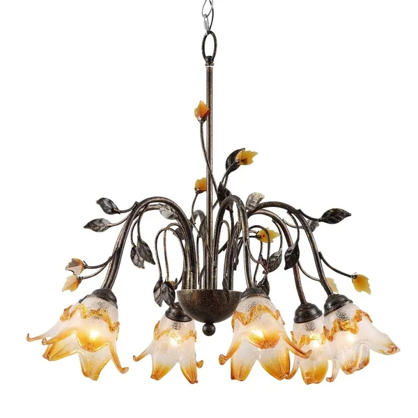 Ok Lighting Ok-9143h Windance Floral Ceiling Lamp