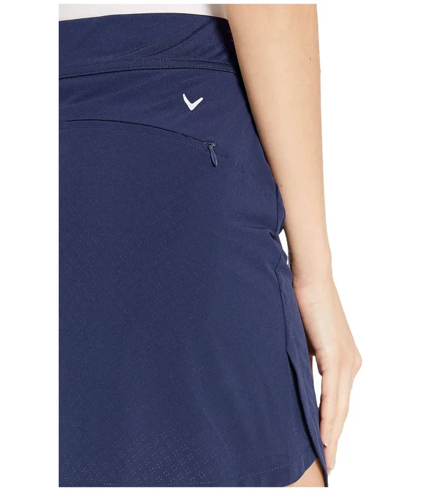 Callaway 17 inch Fast Track Perforated Skort Caviar - Size: Large, Black