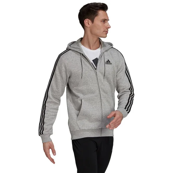 Adidas 3 Stripes Full Zip Sweatshirt M, Regular