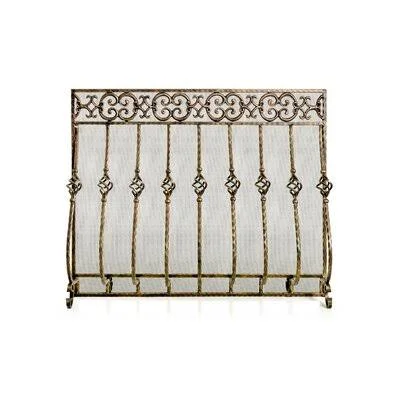 Angia Single Panel Steel Fireplace Screen Bloomsbury Market Finish: Matte Black