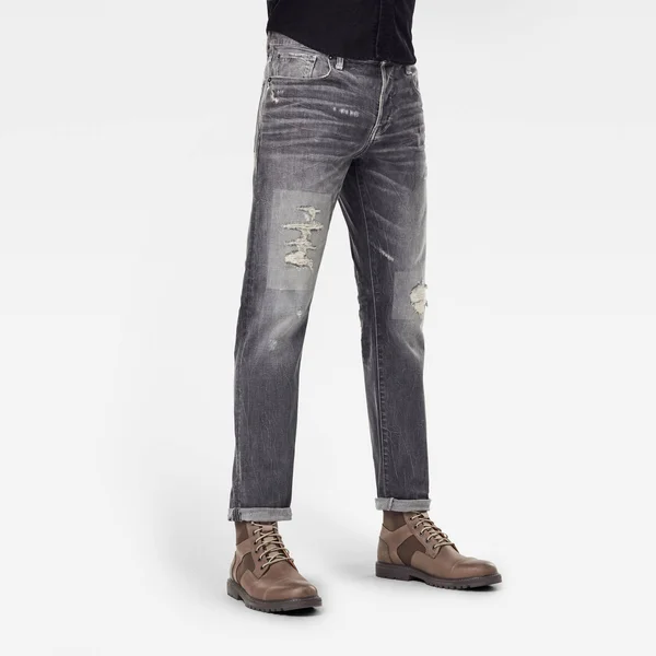 G-Star Raw Men 3301 Regular Tapered Jeans Grey Size 31-34