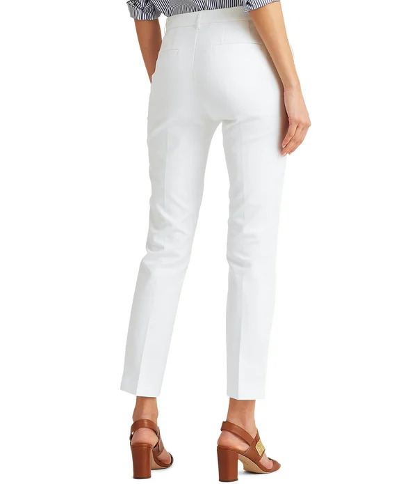 Lauren Ralph Lauren Stretch Cotton Blend Pants Polo Black - 28, 12