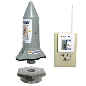 Beckett 17000 Wireless Rocket Fuel Monitor with 2 Adapter, White
