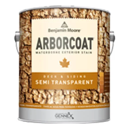 Benjamin Moore Arborcoat Stain- Semi Transparent Flat (N638) 5 Gallon - Color Code