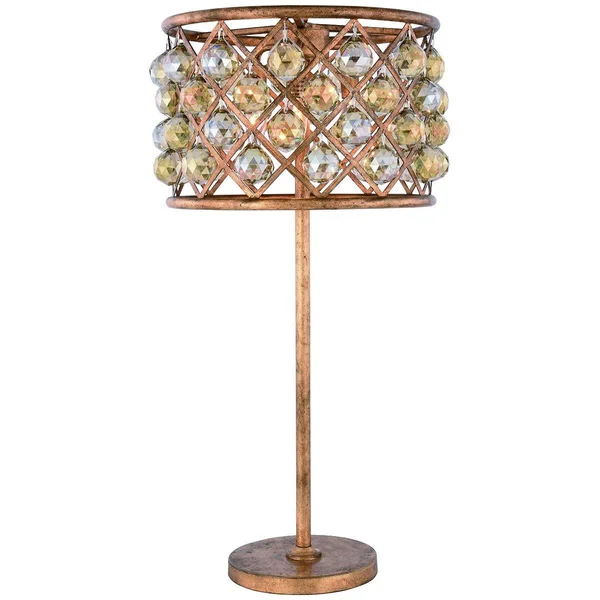 Elegant Lighting-1206TL15MB/RC-Madison - 3 Light Table Lamp Matte