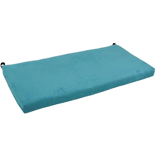 Blazing Needles 54-Inch Microsuede Indoor Bench Cushion - Red Wine
