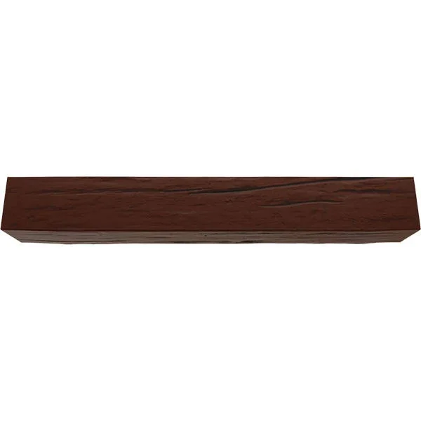 Ekena Millwork BMRW2C0040X040X096PE 4x22W x 4x22H x 8&L 2-Sided (L-beam) Riverwood Endurathane Faux Wood Ceiling Beam - Natural P
