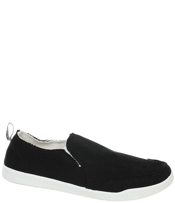 Vionic Malibu Slip on with Arch Support in Black Canvas