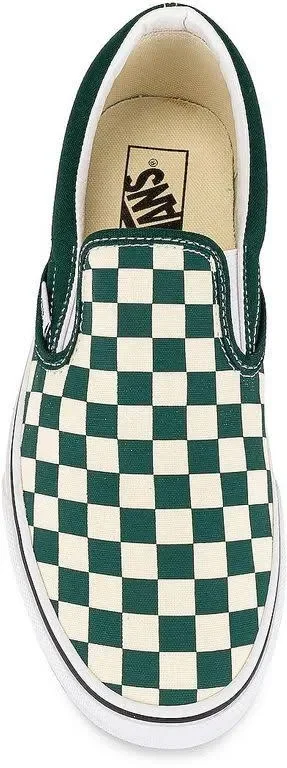 Vans Checkerboard Classic Slip-On (Bistro Green/True White)