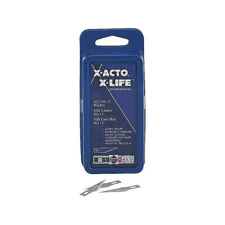 X-Acto X-Life #11 Blades - Gray, 100/Pack (X611)