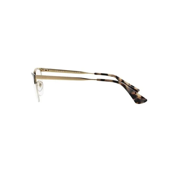 Prada PR 65QV Eyeglasses, Black/Pale Gold, Size: 51-17-140