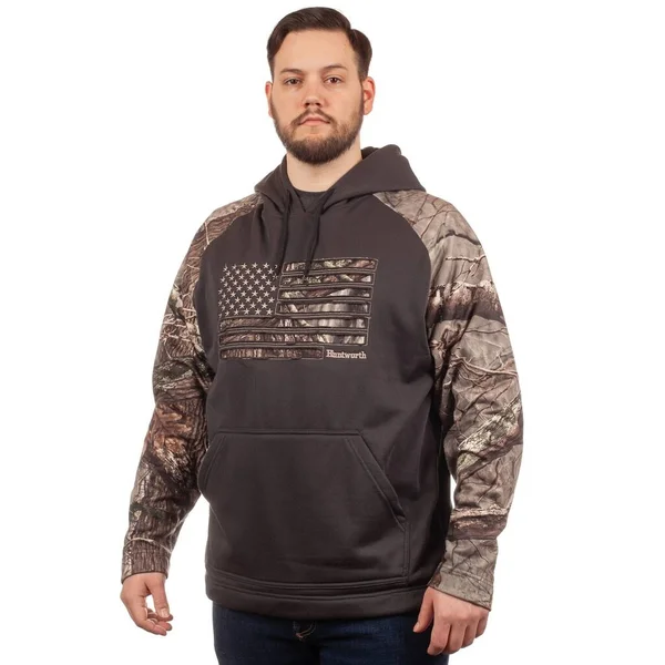 Huntworth Men's Heather Performance Fleece Hoodie