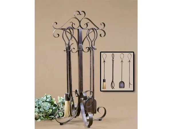 Uttermost Daymeion Metal Fireplace Tools - Set of 5