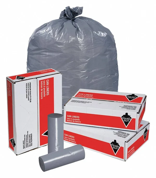 Trash Bags, 45 gal, 1.1 mil, PK100 Tough Guy 5XL58