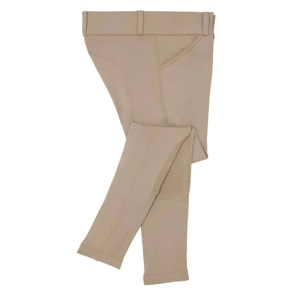 Riding Sport Girls& Essential Lightweight Knee-Patch Breech, Tan