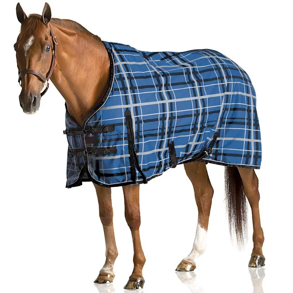Pessoa Alpine 1200D Turnout Blanket 180g - Blueberry/Clay Plaid