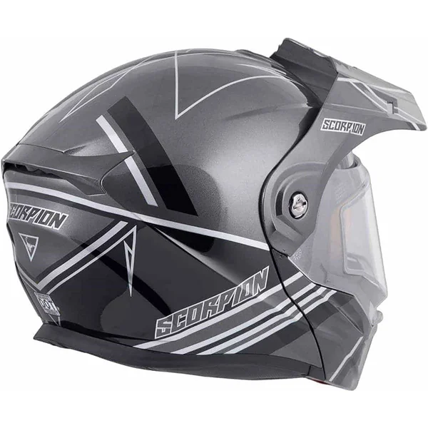 Scorpion Exo AT950 Helmet - Teton, Orange/Grey, Medium Street Helmet