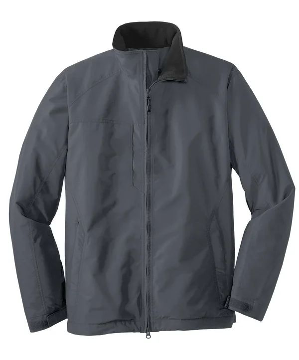 Port Authority J354 Challenger II Jacket - Steel Grey/True Black - XL