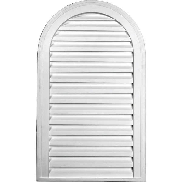 18x22W x 23x22H Cathedral Urethane Gable Vent Louver, Non-Functional