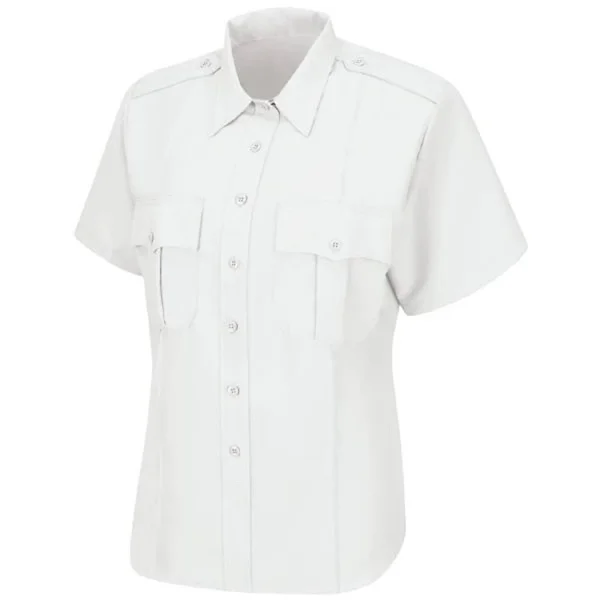 Horace Small Men's Sentry Short Sleeve Shirt with Zipper - Blue, 14.5
