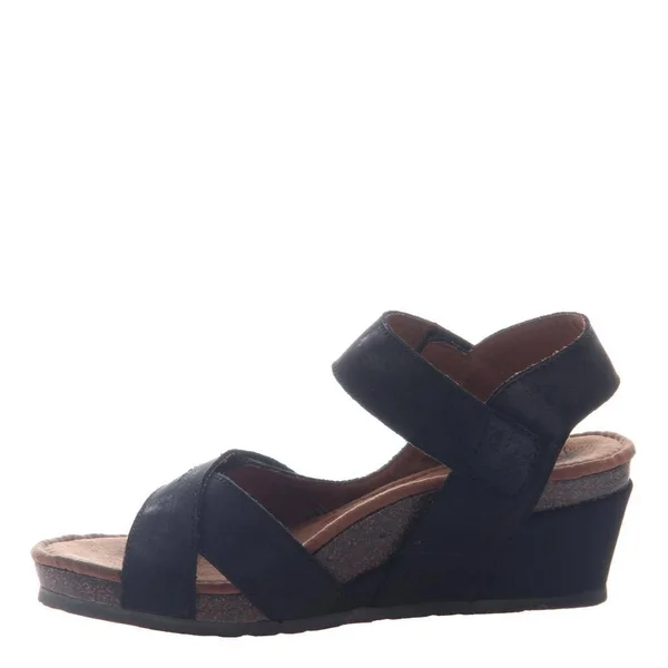 Women's OTBT Sandey Wedge Sandal, Size: 7.5, Black