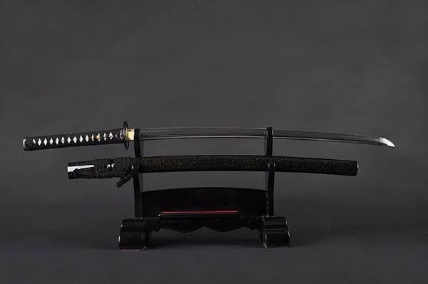 Handmade Sword - Fully Functional Samurai Katana Sword, 1045 Carbon Steel, Hand Forged Clay Tempered, Full Tang, Sharp, Tomoe Cr