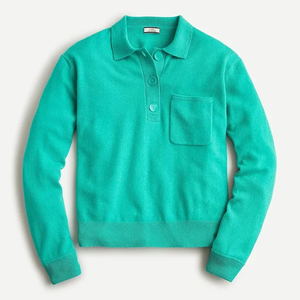 J.Crew Womens Cashmere Collared Sweater (Size Small)