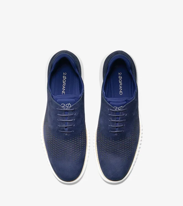 Men's Cole Haan 2.Zerogrand Wingtip - Size 7.5 M - Blue