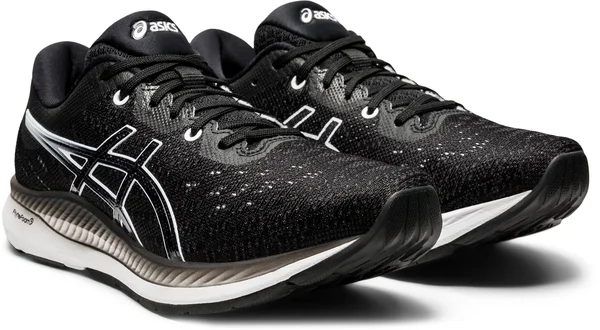 Asics EvoRide Running Shoes Ladies, Size 7, Black/White