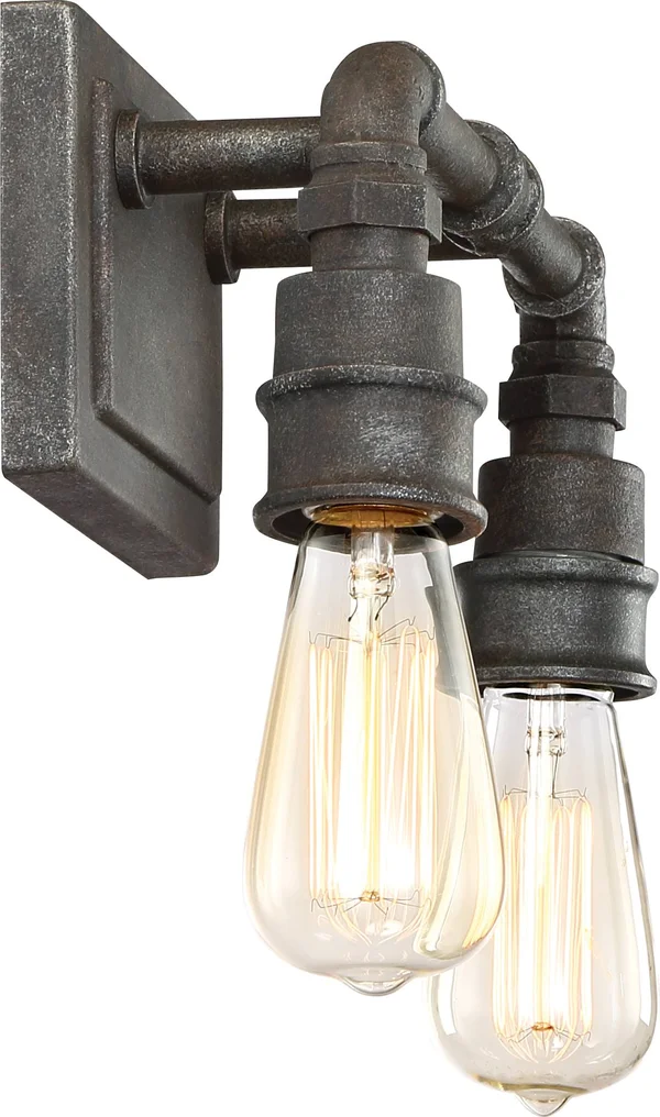 Quoizel Squire 2 Bath Light - Rustic Black - SQR8602RK