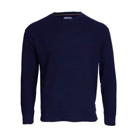 Smith&s Workwear Men's Long-Tail Thermal Knit Crew Pullover with Gusset