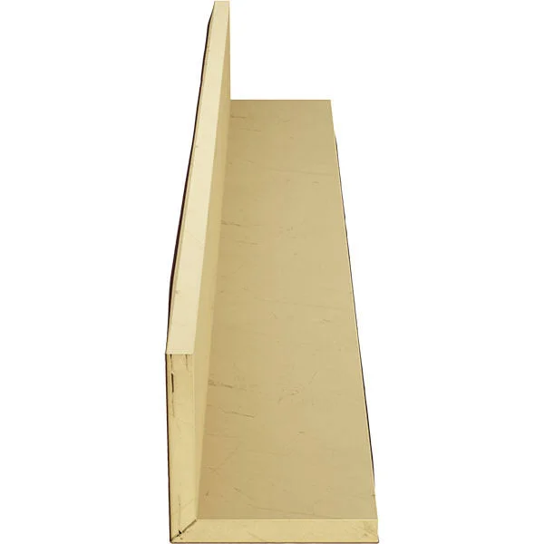 Ekena Millwork BMSD2C0060X040X096PE 6x22W x 4x22H x 8&L 2-Sided (L-beam) Sandblasted Endurathane Faux Wood Ceiling Beam - Natural