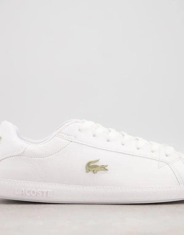 Lacoste Graduate Sneakers White with Gold Croc