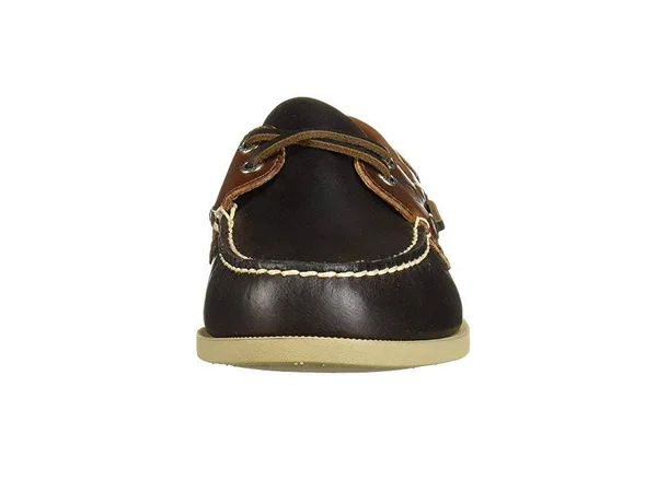 Sperry Top-Sider Men's Authentic Original 2-Eye Plush Varsity Boat Shoe, Size: 8.5, Brown/Tan Leather