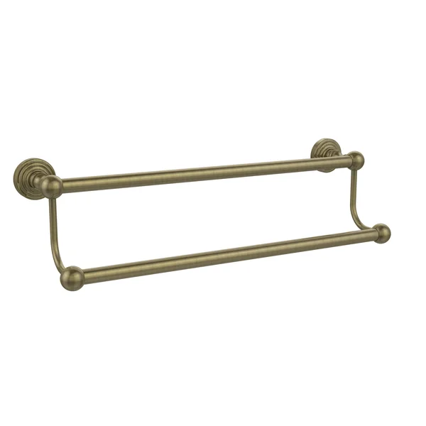 Allied Brass Waverly Place Collection 18 inch Double Towel Bar Antique Brass