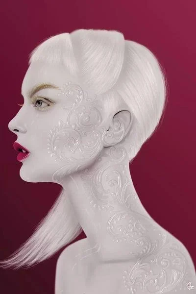 Giulio Rossi Canvas Art Prints - Pearl ( People > portraits > Female portraits art)