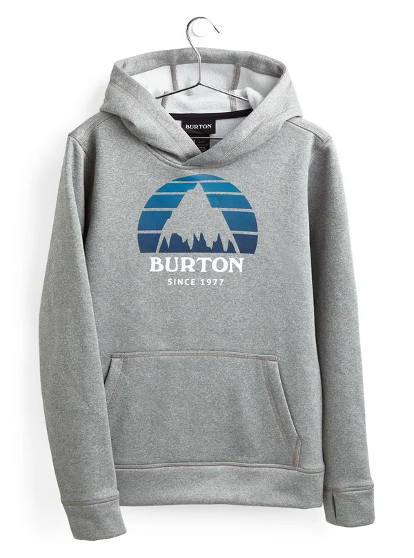 Kids& Burton Oak Pullover Hoodie Winter 2021-2022 M, Gray Heather