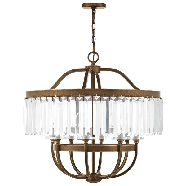 Livex Lighting 50549-64 Ashton 8-Light Chandelier - Hand Painted Palacial Bronze