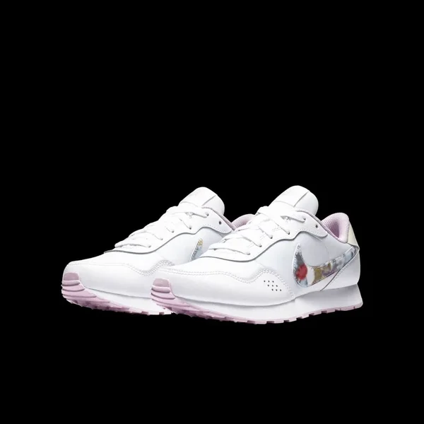 Nike Girls& Big Kids& MD Valiant Floral Print Casual Shoes CN8555 - 7.0, Pink/White