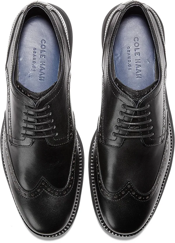 Men's Cole Haan Original Grand Wingtip Oxford - Black - Size 10