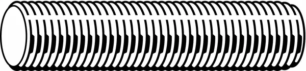 Fabory U22180.100.9999 Threaded Rod - b7 Alloy Steel, 1-8X12 ft