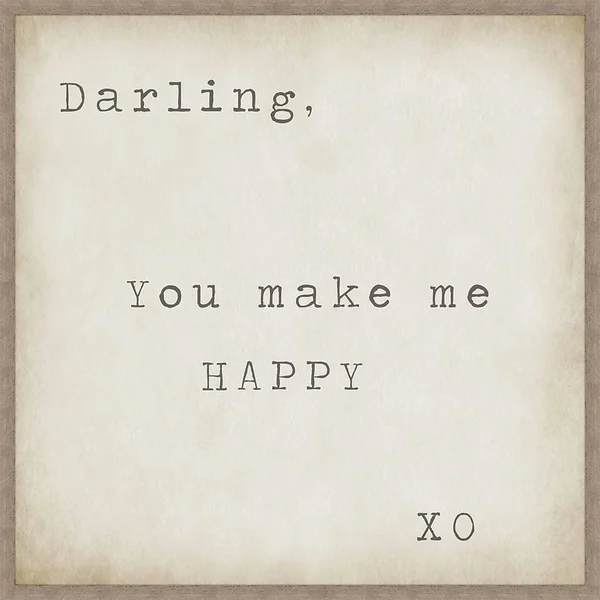 PTM Images You Make Me Happy Framed Textual Art, Gray