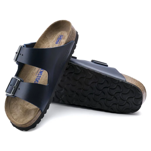 Birkenstock Arizona Oiled Leather Sandals, Iron, Size 42