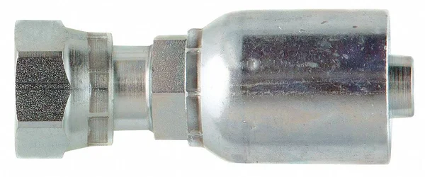 Parker Hydraulic Crimp Fitting, Fitting Material Steel x Steel, Fitting Size 1-1/16 in x 1 in Model: 1JS77-16-16